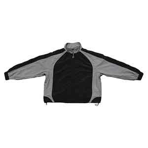 Chándal Unisex Negro y Gris con Bloques de Color, Cierre de Cremallera en Manga Larga, Estilo Deportivo, Ropa de Otoño, Material de Poliéster Transpirable - Product Image 3