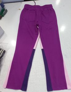 Purple Pink Drawstring Flare Sweatpants Printed Streetwear Jogger Pants for Women Custom OEM - Product Image 2