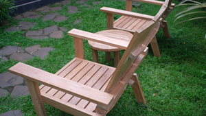 Teak Garden Adirondack Chair Outdoor Wooden Armchair Contemporary Design Durable Eco-Friendly Portable Park & Villa - Product Image 4