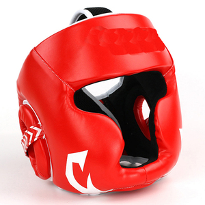 ZAHRI SPORTS MMA <b>Training</b> Boxing PU Leather Solid Color Comfortable Adult Wear Protective Headgear Custom Logo Packaging - Product Image 2