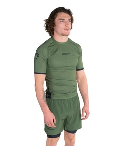 Rashguard BJJ personalizado de alta calidad para hombres poliéster transpirable sublimación impresa protección UV diseño personalizado - Product Image 1