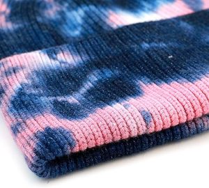 Nuevo Gorro de Punto Acrílico 100% para Mujer, Estilo Invernal, con Logotipo Personalizado, Degradado Tie-Dye, Hilo de Camuflaje, Bordado 3D, Inspirado en la Playa - Product Image 4