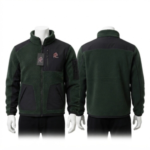 Veste en polaire thermique, tissu isolant chaud, construction douce au toucher, fermeture éclair intégrale, vêtements d'extérieur confortables pour l'hiver, OEM - Product Image 6