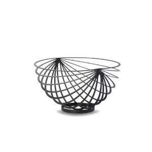 Nouveau style Panier de rangement en fil métallique robuste, Étagère ronde pour légumes, Panier de rangement et présentoir à fruits en métal pour cuisine - Product Image 2