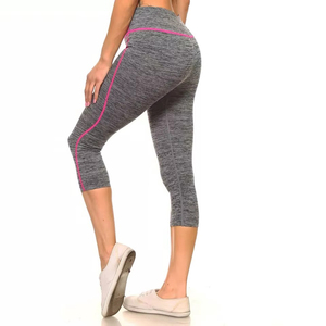 Meilleur Prix Leggings Capri Confortables Taille Haute pour Femmes Dernière Mode Respirants Entraînement Service OEM pour Adultes Personnalisé - Product Image 2