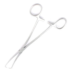 Pinza Tenaculum de 9.50 Pulgadas, Doble Curvatura, Instrumento Quirúrgico Ginecológico de Acero Inoxidable, Pinza Tenaculum para Agarre Cervical - Product Image 4