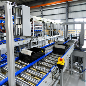 Semi-Automatic Roller Conveyor Assembly Line With Adjustable Speed Stainless Steel Frame For Manufacturing Handling - Product Image 1