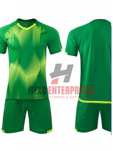 Ensemble d'uniformes de football en coton/polyester de haute qualité, écologiques, à séchage rapide, réversibles, avec logo personnalisé et nom d'équipe - Product Image 1