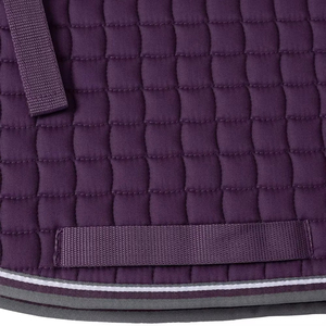 Almohadilla acolchada para silla de montar de caballo, de microfibra morada, con borde ribeteado, para equitación. - Product Image 6