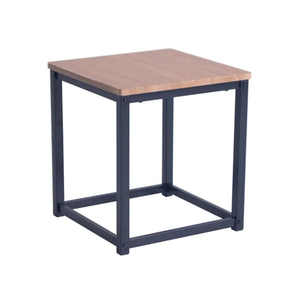 Luxury Design Metal Frame Dining Set With 4 Wooden <b>Stools</b> and Minimalist Style for Home Furniture Decoration - Product Image 3