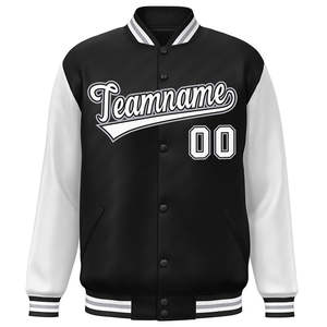Veste de baseball unisexe Varsity Letterman, streetwear d'hiver, respirante, broderie 3D personnalisable, pour jeunes hommes - Product Image 2