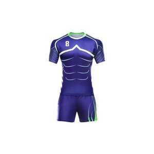 100% <b>Top</b> High Quality Custom Design Slim Fit Unisex Rugby Uniform Set / Wholesale Best Price Quick Dry - Product Image 2