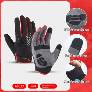 Guantes de Ciclismo Antideslizantes, Transpirables, Ligeros, de Dedo Completo, para Bicicleta de Montaña y Carretera, Unisex, para Ciclismo, Running, Senderismo, Deportes al Aire Libre, con Estampado - Product Image 5