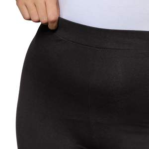 Leggings noirs unis taille haute pour femmes, lot de 2, respirants, anti-transpiration, extensibles dans quatre directions, pour entraînement décontracté et yoga, personnalisables OEM - Product Image 5