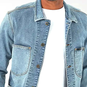 Camisa de Mezclilla Premium para Hombre, Clásica, de Manga Larga, para Trabajo, Tela de Algodón Suave, Ajuste Cómodo para Atuendos Casuales Diarios - Product Image 1