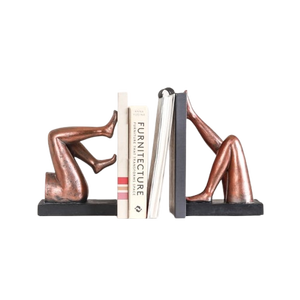 Diseño de regalo único, sujetalibros retro de cultura pop con patas invertidas, estilo vintage, organizador de estantería para el hogar u oficina, personalizable. - Product Image 1