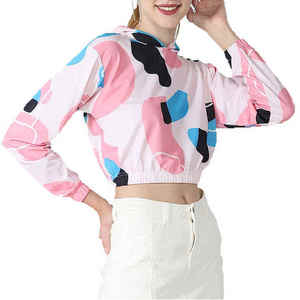 Sudadera Corta para Mujer, Estilo Fresco, Suave, Informal, Ropa de Calle, Prenda de Moda Asequible para Mujeres Modernas - Product Image 1