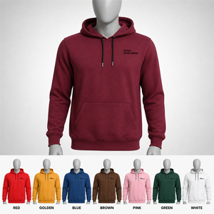 Winter Exercise Fitness Wear 100% Cotton <b>Fleeced</b> <b>Thick</b> <b>Men</b> Hoodie Regular Fit Solid Color Plus Size Breathable Quick Dry - Product Image 5