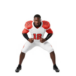 Uniforme de football américain unisexe de qualité supérieure, tendance, prix raisonnable, design personnalisé sublimé, ensemble 2 pièces, short - Product Image 1