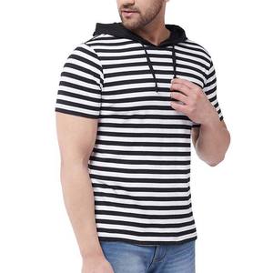 Sudadera con Capucha de Forro Polar para Hombre, Personalizada con Bordado e Impresión Digital, Manga Corta, Color Sólido, con Cordón Ajustable, para Gimnasio, de Algodón - Product Image 4