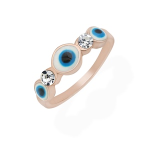 Fine Jewelry 925 Sterling <b>Silver</b> CZ Crystal <b>Adjustable</b> Evil Eye <b>Rings</b> for Women Fashion Protection Jewelry Gift Wholesale - Product Image 1
