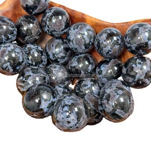 Venta al por mayor de PIEDRA PRECIOSA DE ALTA CALIDAD INDIGO GABBRO MERLINITA ESFERA CURACIÓN CRISTAL METAFÍICO ÁGATA INDIGO GBRO MERLINITA BOLA - Product Image 1