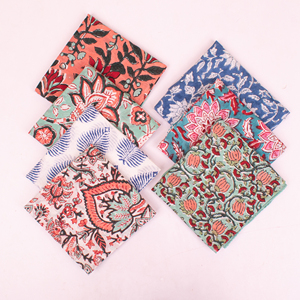 Pañuelo de Algodón Estampado a Mano con Diseño Floral Sanganeri para Mujeres y Hombres, Pañuelo Bohemio para la Cabeza, Transpirable, Ecológico, para el Cuello, la Muñeca o la Cintura - Product Image 1