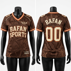 เสื้อฟุตบอลตาข่ายโพลีเอสเตอร์ระบายอากาศได้ดี 160 GSM สีเหลืองดำ ลายดาวที่แผงไหล่ พร้อมปักโลโก้ทีมตามสั่ง แฟชั่นเสื้อฟุตบอล - Product Image 5