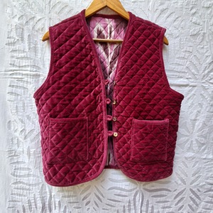Gilet traditionnel en velours pour femme, respirant, écologique, col en V, fermeture pull-over, vêtement d'extérieur décontracté automne/hiver, Rajasthan - Product Image 2