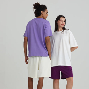 High Quality 210gsm Blank Plain <b>Tshirt</b> Custom 3D Printing Plus Size Men's T-Shirts Oversized Heavyweight Oversized T-shirt - Product Image 6