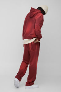 Chándal Oversize para Hombre OEM, Estilo Boxy, Lavado y Desgastado, con Bolsillos, Estampado, Transpirable, Precio Económico, Personalizado OEM - Product Image 2