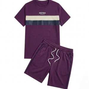 Ensemble T-shirt et short personnalisé pour homme 2026 – Tenue décontractée et élégante pour l'été, douce, respirante, style athlétique et streetwear, idéale pour la détente - Product Image 4