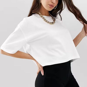 Camisetas Casuales de Manga Corta para Mujer, Corte Ajustado, Color Sólido, Transpirables, de Alta Calidad, en Material de Primera Calidad - Product Image 3