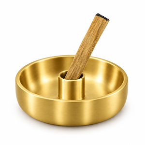 Quemador de Incienso de Aluminio R a HANDICRAFT con Recolector de Cenizas y Soporte Central para Varillas de Incienso Palo Santo y Decoración del Hogar 100% Natural - Product Image 2