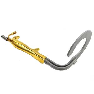 Gold Plated Self Retaining Surgical Retractor with Flexible Suction Tube Medical Instrument - Product Image 1