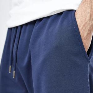 Pantalones Cortos Deportivos de Felpa 100% Algodón para Hombre, Pantalones Cortos Deportivos Esenciales de Moda con Cintura Elástica, Pantalones Cortos Casuales Holgados Personalizados para Hombre - Product Image 3