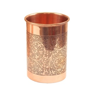 Minimalist Pure Copper Glass for Daily Hydration Ayurveda Wellness Drinkware High-Quality Restaurant & Home Supplies - Product Image 6