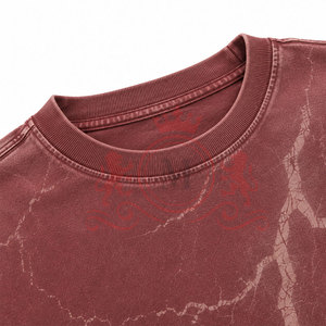 Camiseta Clásica Oversize con Hombros Caídos, Efecto Desgastado y Material de Algodón Suave con Acabado Premium Lavado - Product Image 6