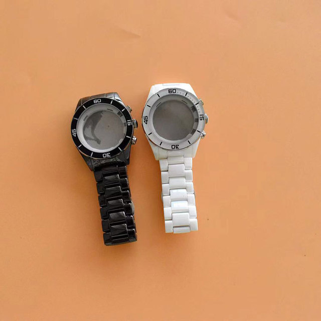 Ceramic Watch Band Case suit for armani Watch AR1421/1424