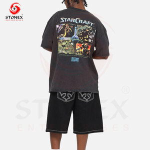 เสื้อยืดผู้ชายคุณภาพสูงขายส่ง สไตล์ใหม่ แบรนด์สตรีทแวร์ ทรงโอเวอร์ไซส์ ผ้าฝ้ายแท้ 100% ระบายอากาศได้ดี เป็นมิตรกับสิ่งแวดล้อม - Product Image 4