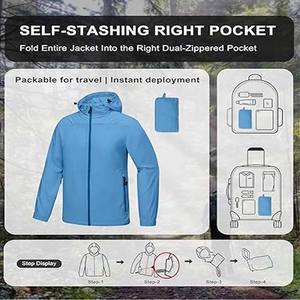 Chaqueta cortavientos con logotipo personalizado, impermeable, para hombre, para pesca, a prueba de viento, subida por Dress Sports - Product Image 6