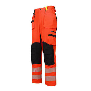 Pantalon de travail haute visibilité RICSA pour homme, certifié CE, en polyester, avec bandes réfléchissantes, genoux renforcés, résistance à l'abrasion - Product Image 4