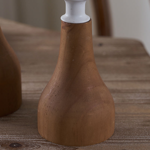 Candelabro de Madera Rústico para Velas Altas, Centro de Mesa Decorativo para Ramadán, Ecológico, Pulido, Multicraft - Product Image 3