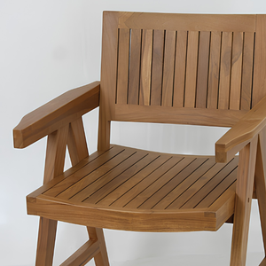 Banco de Jardín Moderno Hecho de Madera de Teca de Alta Calidad, Duradero, Resistente y Ecológico, Apto para Cocina y Villa - Product Image 2