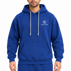 Ensemble de survêtement en molleton doux 100% coton écologique, veste à capuche et pantalon de jogging, vêtements de sport d'hiver, gym, fitness, entraînement, décontracté - Product Image 5