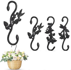 Steel Butterfly Garden <b>Hook</b> Handmade Wall Mounted Waterproof Durable Eco-Friendly Single <b>Hook</b> Coat Hanger <b>Black</b> Animal Design - Product Image 1