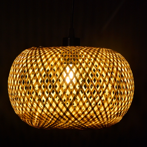 Lámpara colgante moderna de bambú para el hogar, hotel, restaurante, sombra decorativa colgante para candelabros y luces colgantes - Product Image 3