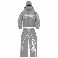 Ensemble de survêtement athlétique à capuche pour hommes, style streetwear, couleur unie, pour détaillants américains, personnalisation de marque, 100 % coton