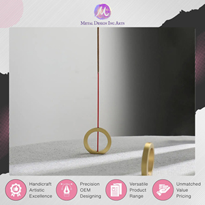 Fabricant indien de porte-encens en laiton de qualité fiable, de forme ronde, pour la décoration de table, à un prix exceptionnel - Product Image 5