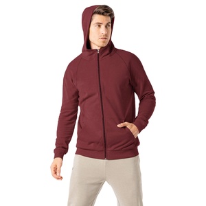 OEM Vente chaude Logo personnalisé Prix bas Haute qualité Léger 100% coton polaire Uni Hiver Hommes Sweat à capuche personnalisé avec fermeture éclair - Product Image 2